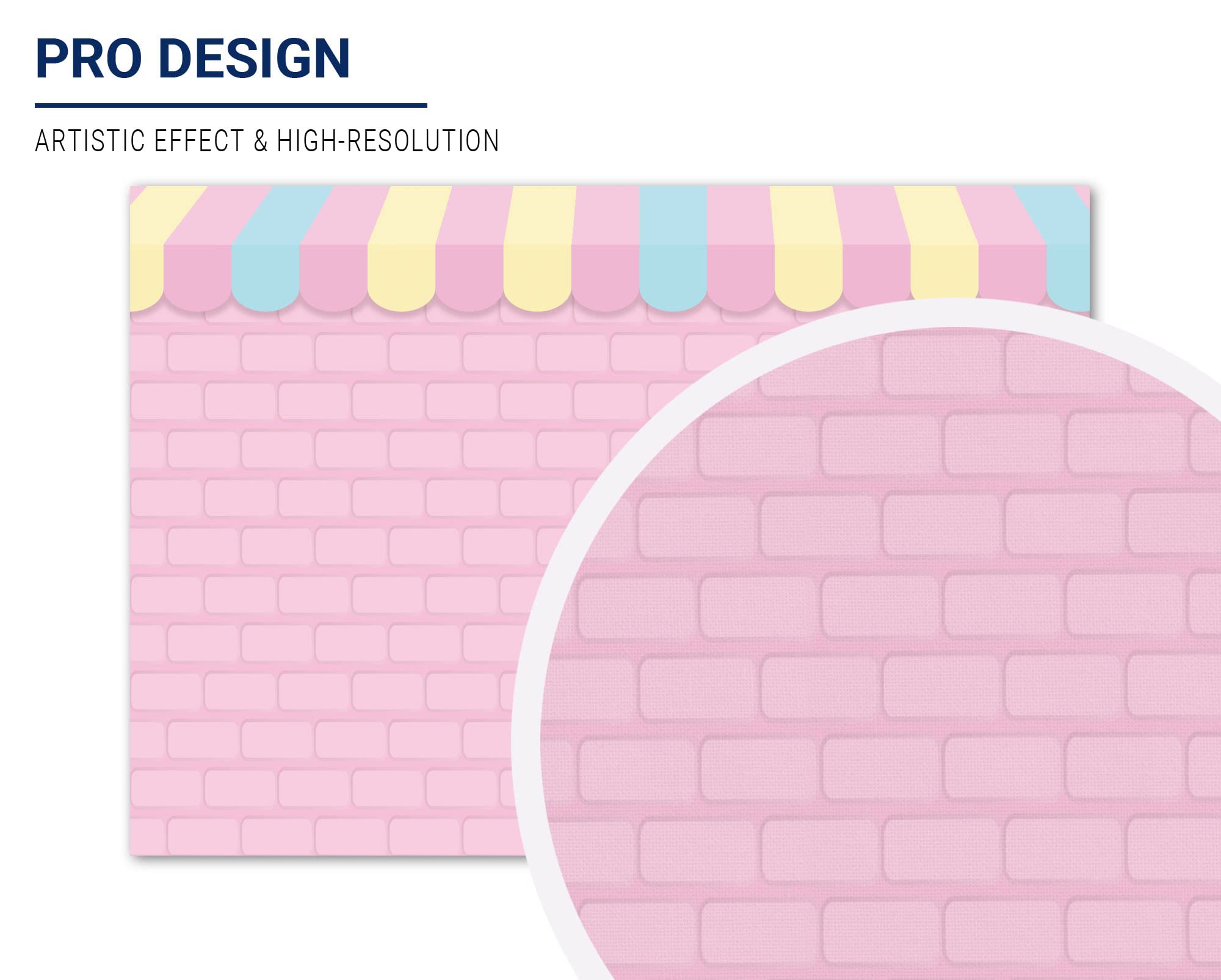 Allenjoy 7x5ft Pink Brick Wall Ice Cream Shop Backdrop for Birthday Party Baby Girl Shower Decorations Photography Background Photo Booth Cake Table Banner