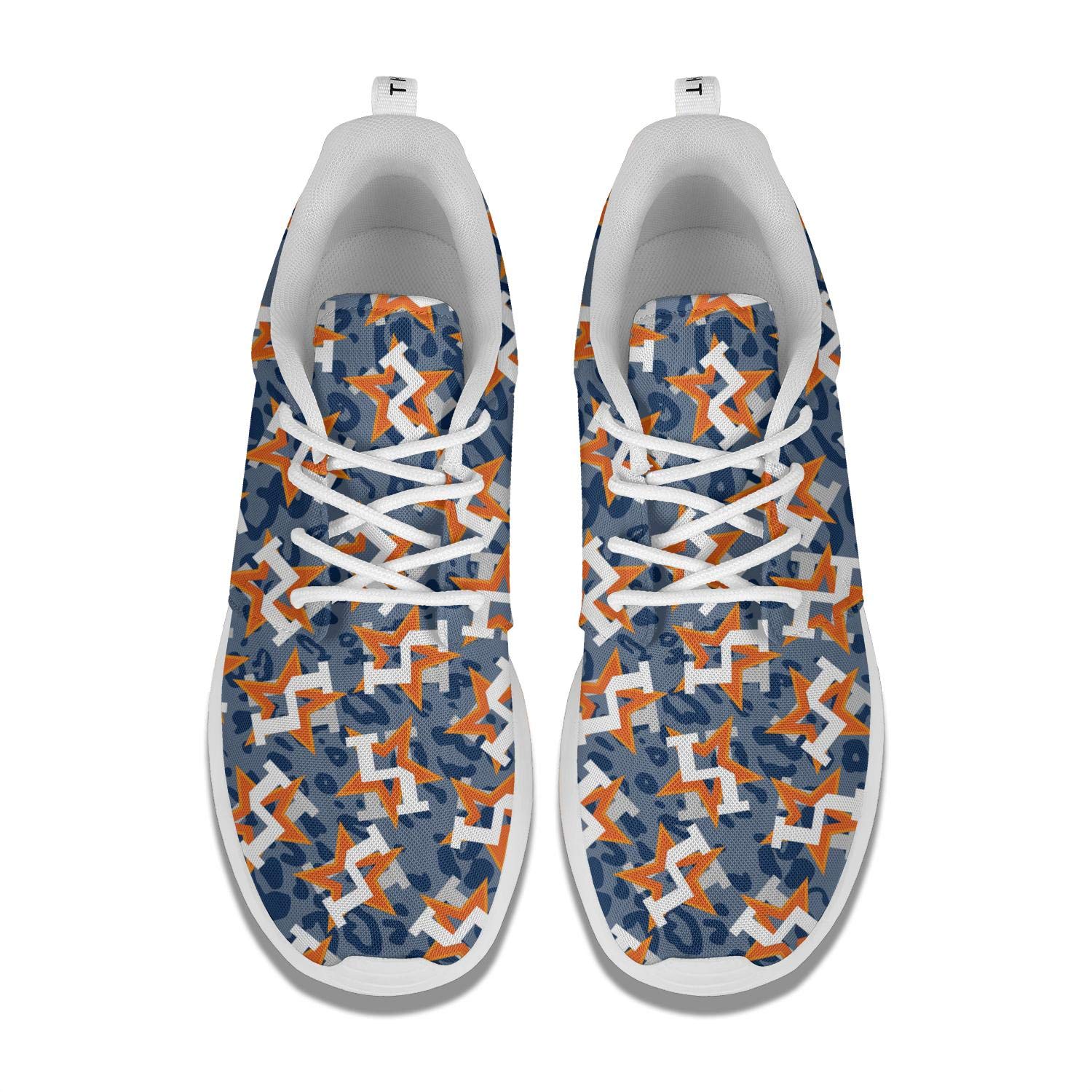 Hobart dfgrwe Camouflage Orange Star Baseball Women Flat Bottom Casual Shoes Light Sneakers