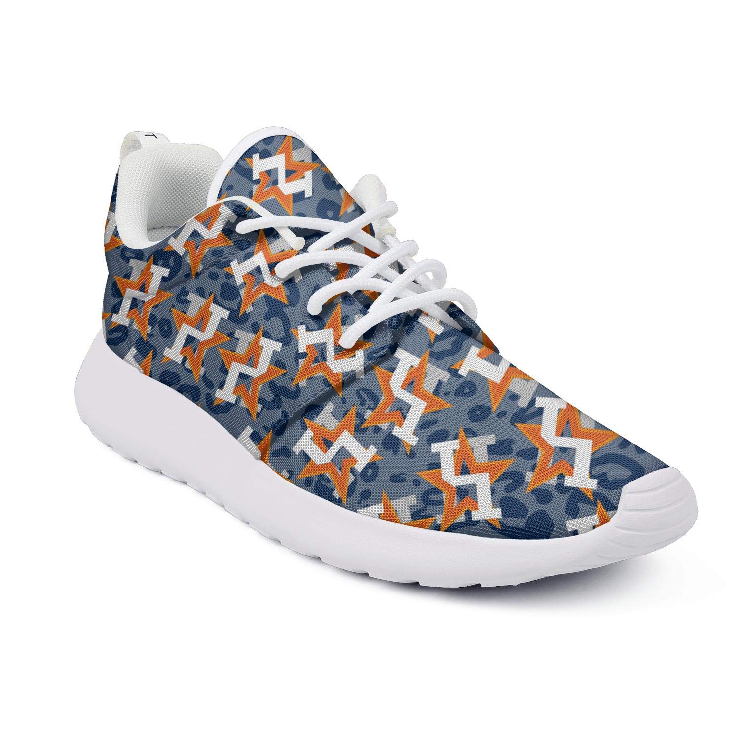 Hobart dfgrwe Camouflage Orange Star Baseball Women Flat Bottom Casual Shoes Light Sneakers