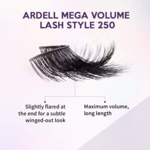 Ardell Mega Volume Lash 250 Multi-Layered False Lashes with Curl Technology, 4 pairs