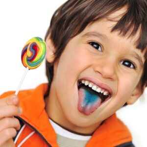 Mixed Fruit Flavor Large Rainbow Lollipops Candy Suckers | Fat/Gluten Free Fruit Allergy Friendly, No Artificial Flavors | Individually Wrapped Lollipop Sticks for Birthdays, Gender Reveal Shower, Party Favors, Bulk Pack