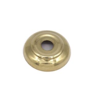 Brass Bed Ball Finial Cannon Ball Base Frame Brass Bed Ball Base 1 3/4" Diameter X 1/2" High Bed Ball Washer Spacer
