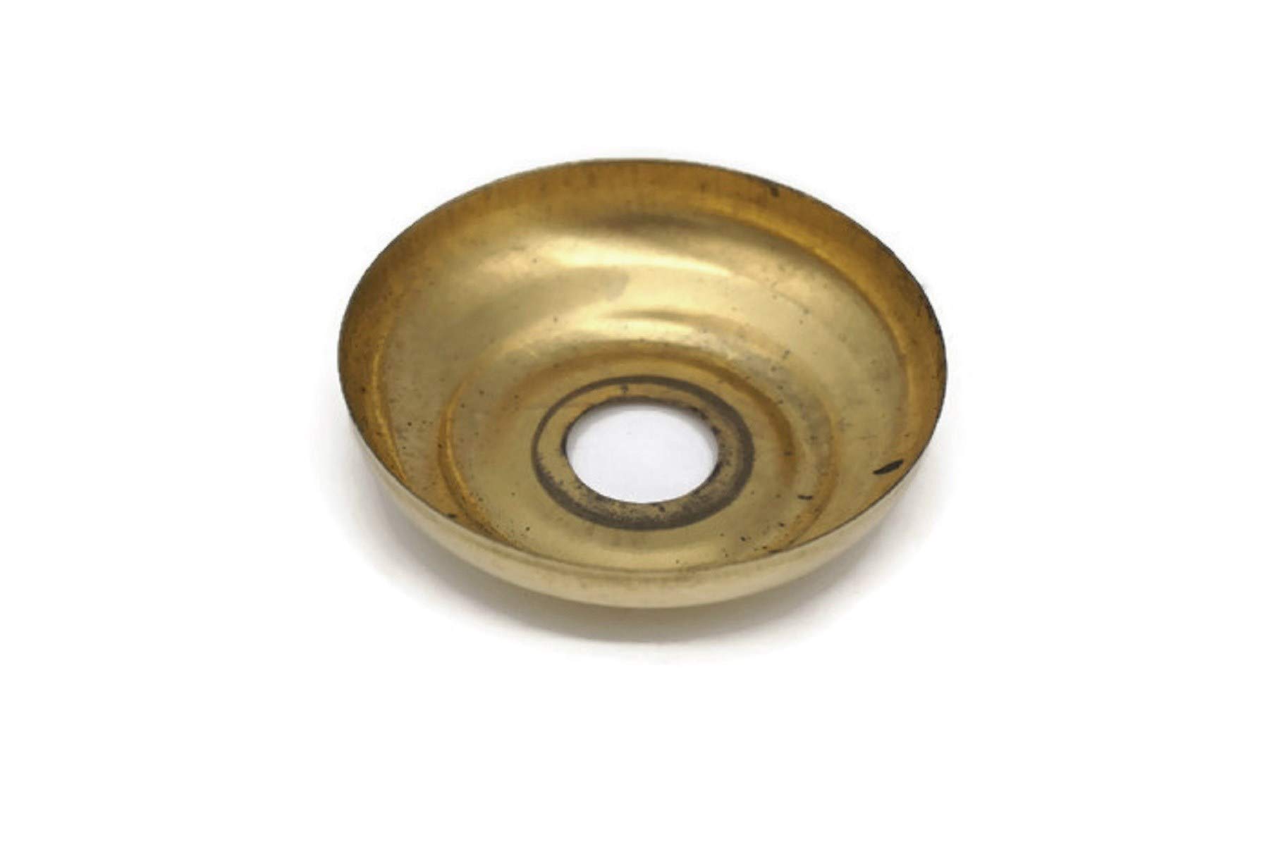 Brass Bed Ball Finial Cannon Ball Base Frame Brass Bed Ball Base 1 3/4" Diameter X 1/2" High Bed Ball Washer Spacer
