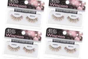 ardell false eyelashes wispies brown, 4 pairs