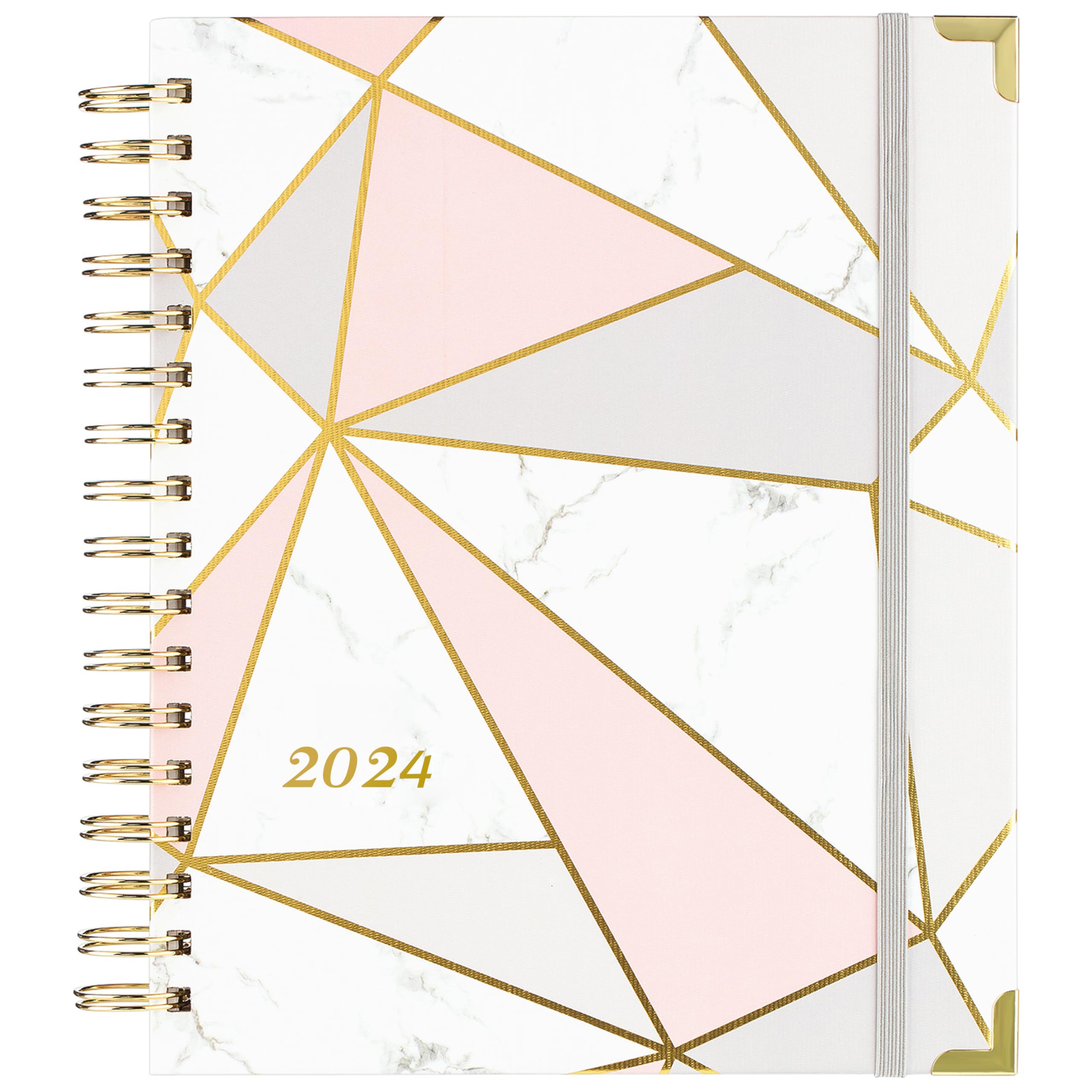 2024 Planner - Weekly & Monthly Planner 2024 with Tabs and Thick Paper, Jan 2024 - Dec 2024, Back Pocket with 15 Notes Pages + Gift Box - 8" x 10"