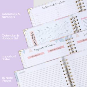 2024 Planner - Weekly & Monthly Planner 2024 with Tabs and Thick Paper, Jan 2024 - Dec 2024, Back Pocket with 15 Notes Pages + Gift Box - 8" x 10"