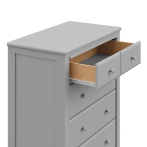 Graco Benton 4 Drawer Dresser (Pebble Gray) – Easy New Assembly Process, Universal Design, Kids Bedroom Dresser Organizer, Nursery Chest, Coordinates with Any Nursery or Children's Bedroom