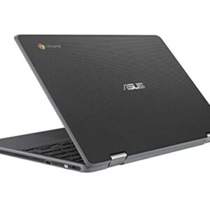 ASUS Chromebook Flip C214MA-YS02T 11.6” Ruggedized and Water Resistant Chromebook, 360 Touchscreen Convertible, Intel N4000, 4GB DDR4 RAM, 32GB Storage, Mil STD design, Chrome OS, Black