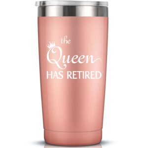 retired 2023 - gag retirement gifts for women 2023 - funny 2023 retirement gifts for coworkers, friends, wife, mom, teacher, her, 20 ounce insulated tumbler