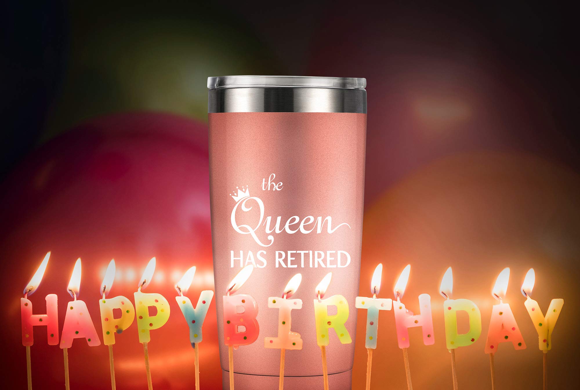 Retired 2023 - Gag Retirement Gifts for Women 2023 - Funny 2023 Retirement Gifts for Coworkers, Friends, Wife, Mom, Teacher, Her, 20 Ounce Insulated Tumbler