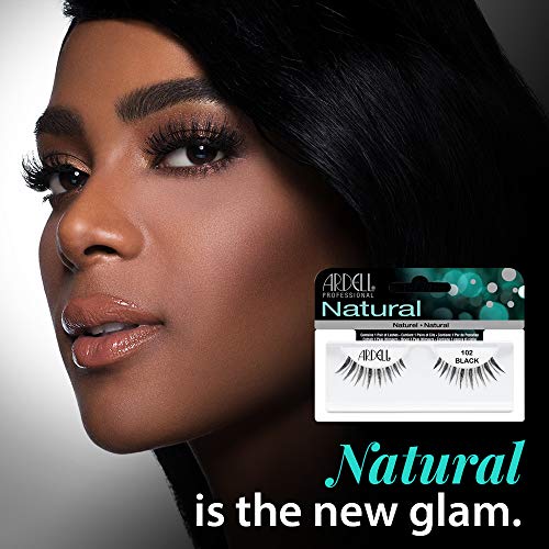 Ardell Natural Lashes False Eyelashes 102 Black Demi (4 pack)