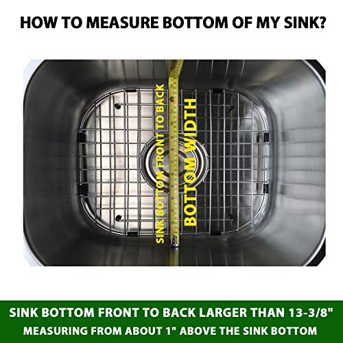 Serene Valley Sink Grid 18-1/8" L x 13-3/8" W, Centered Drain with Corner Radius 3-1/2", NDG1813C