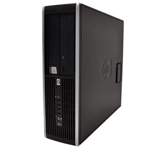 HP Elite Desktop Computer, Intel Core i5 3.2 GHz, 8 GB RAM, 500 GB HDD, Keyboard & Mouse, Wi-Fi, Dual 19 LCD Monitors (Brands Vary), DVD-ROM, Windows 10 (Renewed)