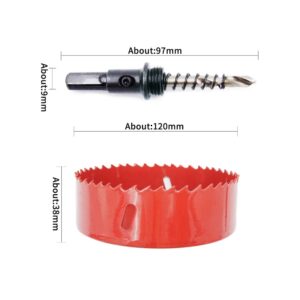 120mm Hole Saw, LAIWEI Hole Cutter, Drilling Tool for Drilling Wood,Aluminum Profile,PVC and Other Materials,Round Knife (4-3/4"(120mm))