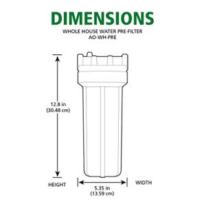 AO Smith Single-Stage Whole House Water Filtration System - Sediment Pre-Filter - NSF Certified - AO-WH-PRE