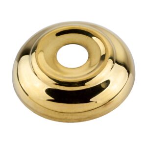 stamped brass bed cannon ball washer | bed ball finial washer | replacement bed hardware in antique or modern styles | ua-765-bpb