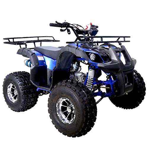 X-PRO 125cc ATV Quad 4 Wheeler Youth ATV Kids Quad ATVs (Blue)