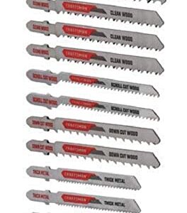 CRAFTSMAN Jigsaw Blades, T-Shank Set, 13-Piece (CMAJ1SET13)