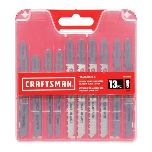 CRAFTSMAN Jigsaw Blades, T-Shank Set, 13-Piece (CMAJ1SET13)