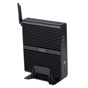 HUNSN Fanless Mini PC, Desktop Computer, HTPC, Kodi Box, I7 4500U 4510U 4650U, Windows 11 / Linux Ubuntu, BM02, Raid, 2 x HDMI, 2 x LAN, 4 x USB3.0, 4 x USB2.0, Optical, 16G RAM 512G SSD 1TB HDD