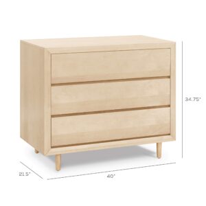 Ubabub Nifty 3-Drawer Dresser, Natural Birch