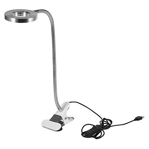 Rotekt Portable Tattoo LED Lamp, LED Desk Lamp with Clamp, Warm/Cold Light LED USB with Clip for Eyebrow Tattoo Manicure Eyelash Extension and Reading