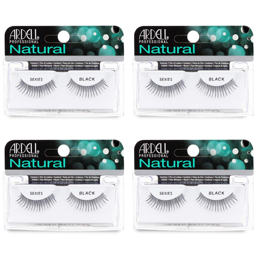 Ardell Natural Lashes False Eyelashes Sexies Black (4 pack)