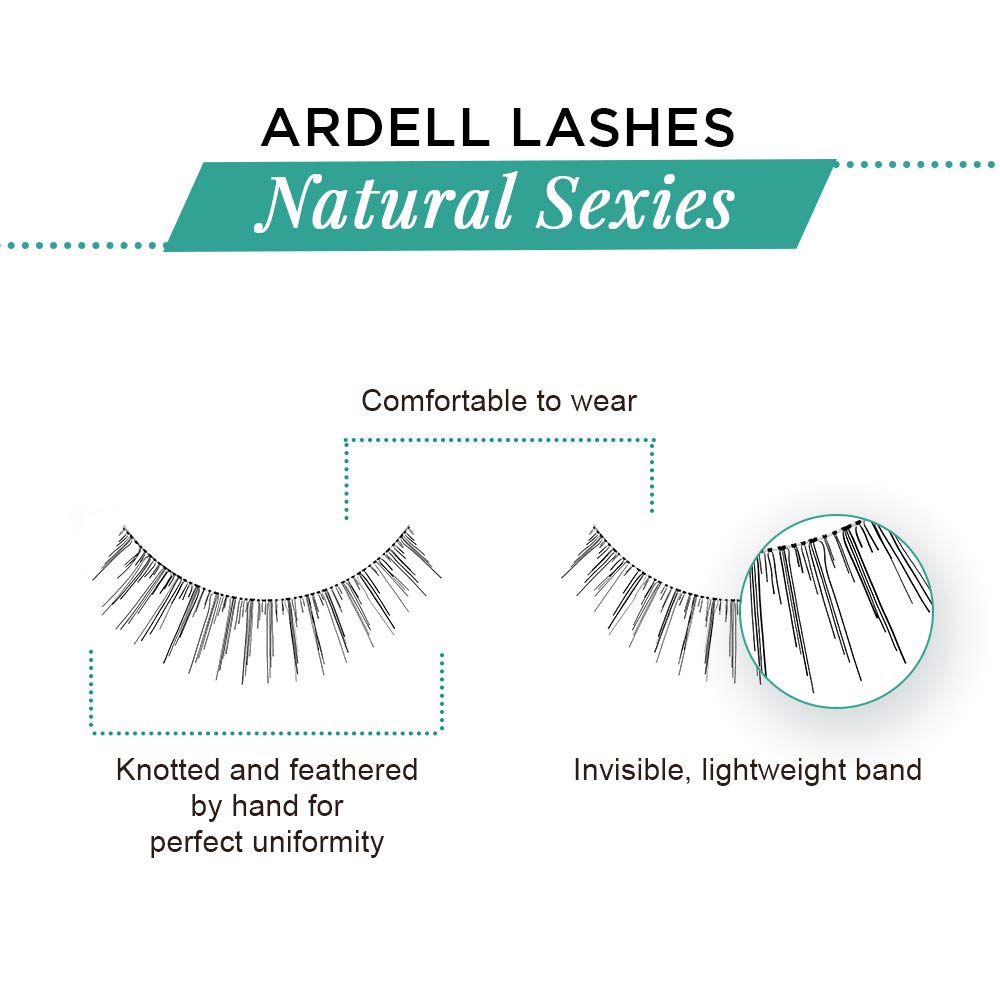 Ardell Natural Lashes False Eyelashes Sexies Black (4 pack)