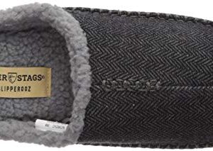 Deer Stags Unisex Nordic Tweed Slipper / Black / Men's 12 US / Wide