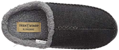 Deer Stags Unisex Nordic Tweed Slipper / Black / Men's 12 US / Wide