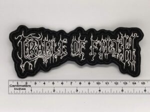 cradle of filth small patch 15cm x 6cm / 5,9" x 2,36" (iron-on)