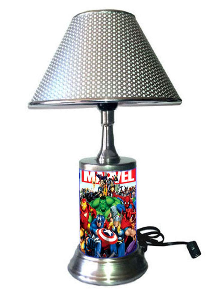 JS Characters Lamp with Shade, Marvel Comics Characters