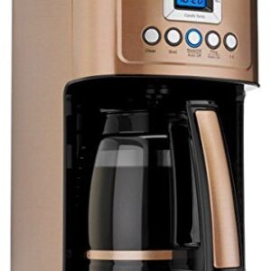Cuisinart DCC-3200 Programmable Coffeemaker with Glass Carafe and Stainless Steel Handle, 14 Cup, Light Grey