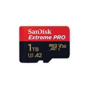 sandisk microsdxc extreme pro 1tb (a2/ v30/ u3/ r170/ w90) + adapter mobile