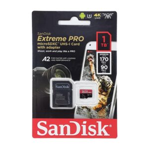 Sandisk microSDXC Extreme Pro 1TB (A2/ V30/ U3/ R170/ W90) + Adapter Mobile