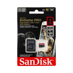 Sandisk microSDXC Extreme Pro 1TB (A2/ V30/ U3/ R170/ W90) + Adapter Mobile