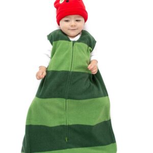 Baby Fleece Sleep Sack - Infant Wearable Blanket Newborn Swaddle Sleepbag & Hat