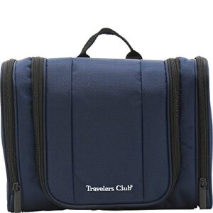 travelers club 11" toiletry kit travel accessory, charcoal, 11 inch