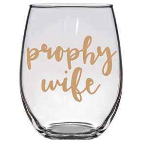 prophy wife wine glass, dental hygienist gift, dentist, funny wine glass