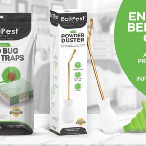 Bed Bug Interceptors – 4 Pack | Bed Bug Blocker (XL) Interceptor Traps (White) | Extra Large Insect Trap, Monitor, and Detector for Bed Legs