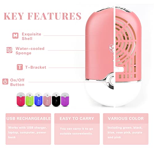 GreenLife® USB Rechargeable Portable Mini Fan Cooling Fan Bladeless Handheld Eyelash dryer Mini Handheld Fan Air Conditioning Blower for Eyelash Extension,eyelash extension kit