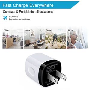 Charging Block,Charger Box,5Pack Travel Single Port USB Wall Charger Brick Cubes for iPhone 15/14/13/12/X/8/8 Plus/7/6S,Samsung Galaxy S24 S23 S22 A14 S10e S10 S9 S8/S7/S6/Note 9/8,LG G8 G7,Moto