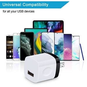 Charging Block,Charger Box,5Pack Travel Single Port USB Wall Charger Brick Cubes for iPhone 15/14/13/12/X/8/8 Plus/7/6S,Samsung Galaxy S24 S23 S22 A14 S10e S10 S9 S8/S7/S6/Note 9/8,LG G8 G7,Moto