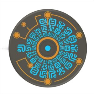 sheikah runes wireless charger qi phone charging pad led light up magic circle temple elements