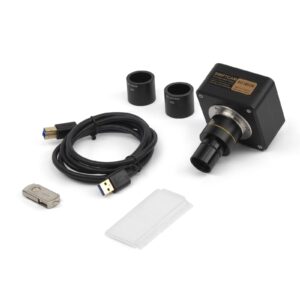 Swiftcam 18 Megapixel Camera for Microscopes, with Reduction Lens, Calibration Kit, Eyetube Adapters, and USB 3.0 Cable, Compatible with Windows/Mac/Linux