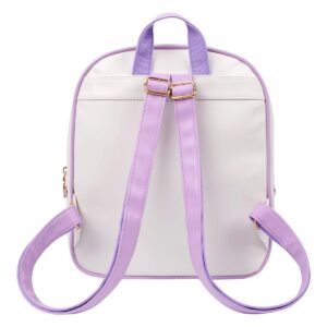 PG6 FF1 Candy Leather Bow Backpack Clear Beach Girls Bag Ita Bag, Purple, One Size