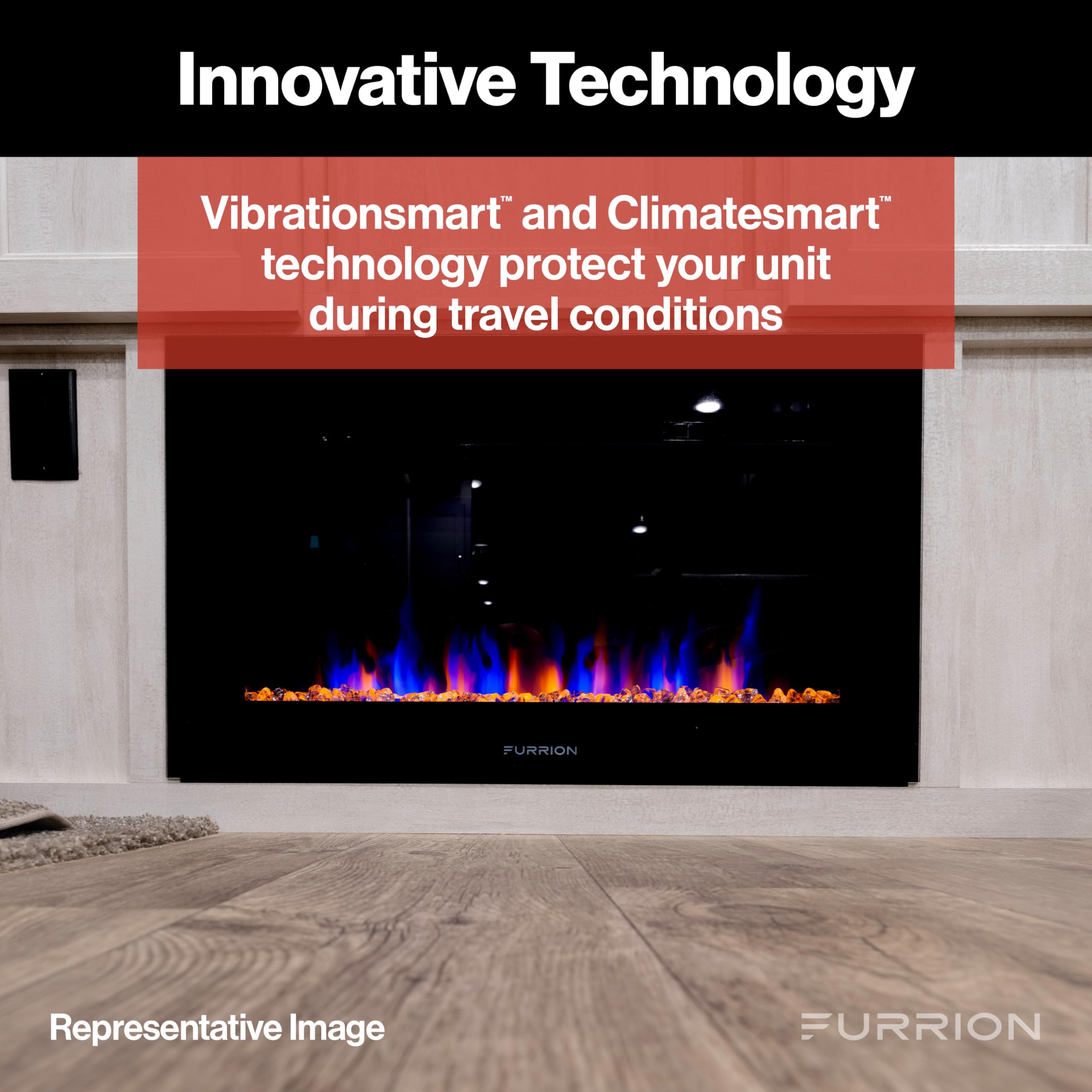 Furrion 30" Electric Fireplace for RV-FF30SC15A-BL