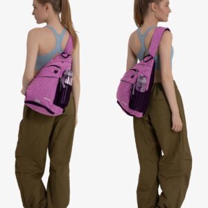 WATERFLY Sling Bag Crossbody Backpack: Over Shoulder Daypack Casual Cross Chest Side Pack