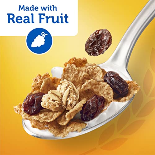 Kellogg's Raisin Bran Crunch Cold Breakfast Cereal, Fiber Cereal, Heart Healthy, Original, 15.9oz Box (1 Box)