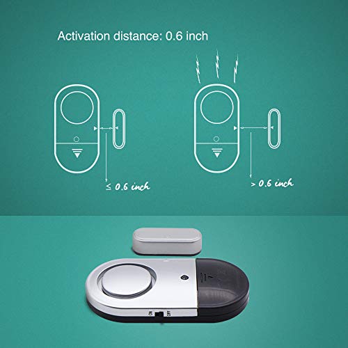 120 DB Loud Door and Window Open Alarm Sensor 3 Pack for Kids, Dementia Patients Safety, Burglar Anti-Theft Wireless Security Alarms Keep Your Home, Pool, Cabinet, Business Safe